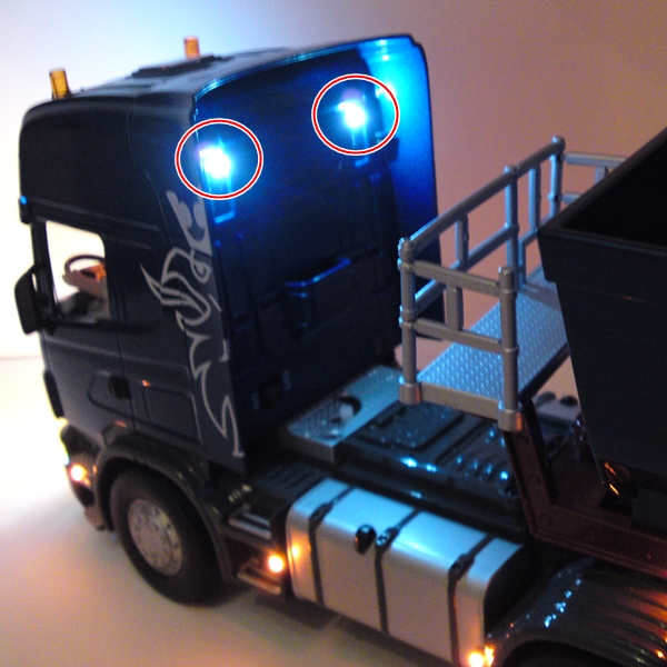 Scania R620 Truck 1:32 Siku Control 6725 in Blue + Full Light Conversion NEW CONVERSION | eBay